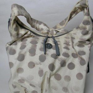 Lululemon Sackasana Cotton Slouch Bag for Yoga, Travel - Large Pockets w Zippers